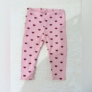 Konges Sløjd Pink Leggings with Heart Accents